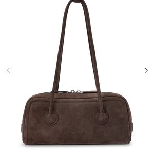 Tony Bianco Soho Espresso Suede Shoulder Bag